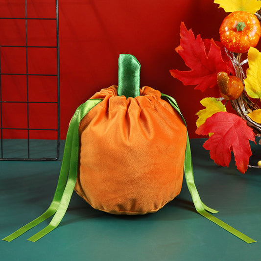 Pumpkin Velvet Gift Bags