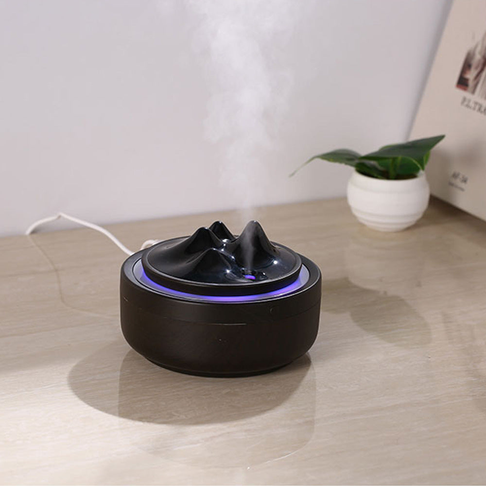 Wood Grain Mountain Light Humidifier