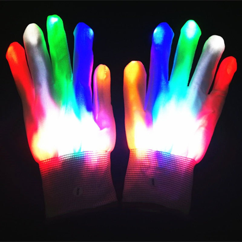 LED Rainbow Gloves