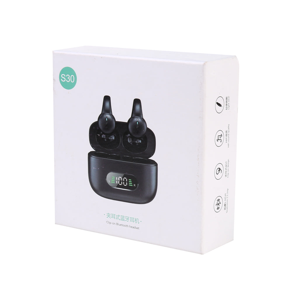 S30 Bluetooth Wireless Earbuds Ear Clip Bone Conduction Headphones