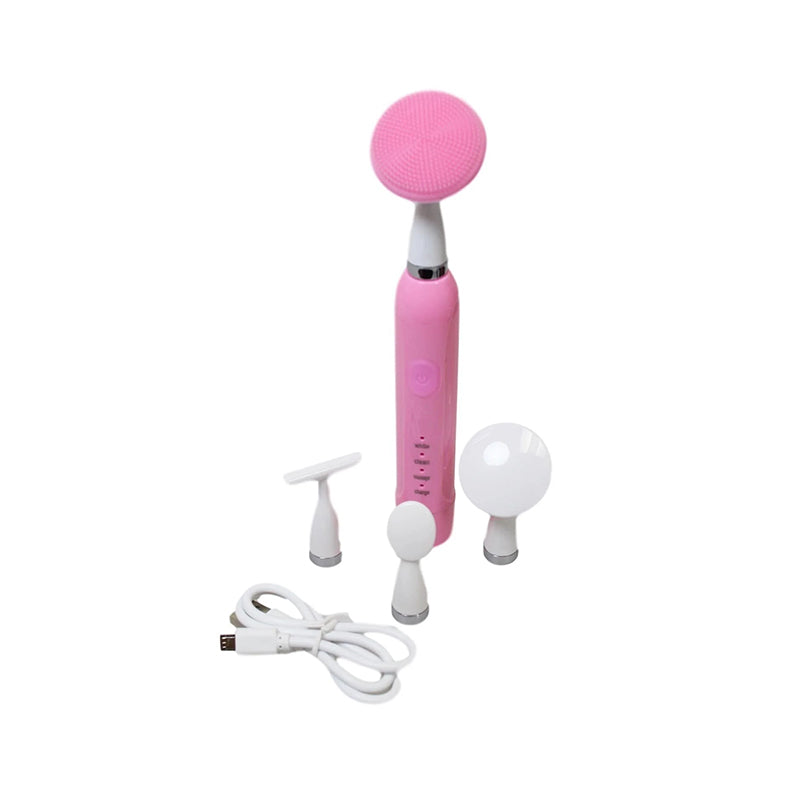 Sonic Vibration Beauty 4 In 1 Face Cleaning & Facial Massage Device