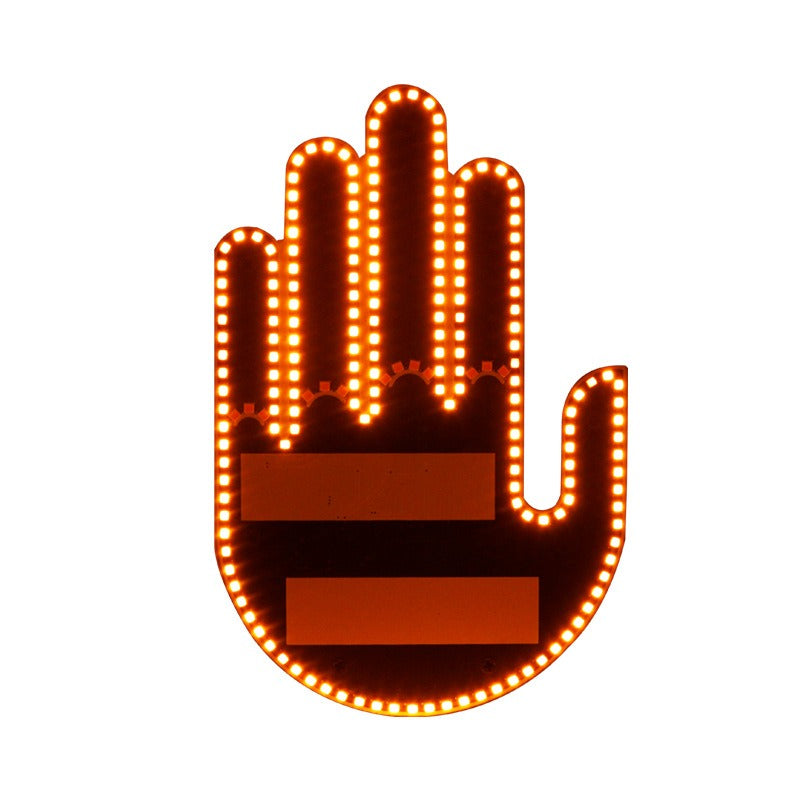 LED Car Finger Gesture Sign Light