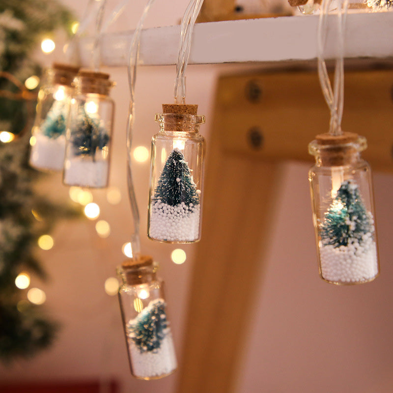 Bottled Christmas Tree LED String Lights