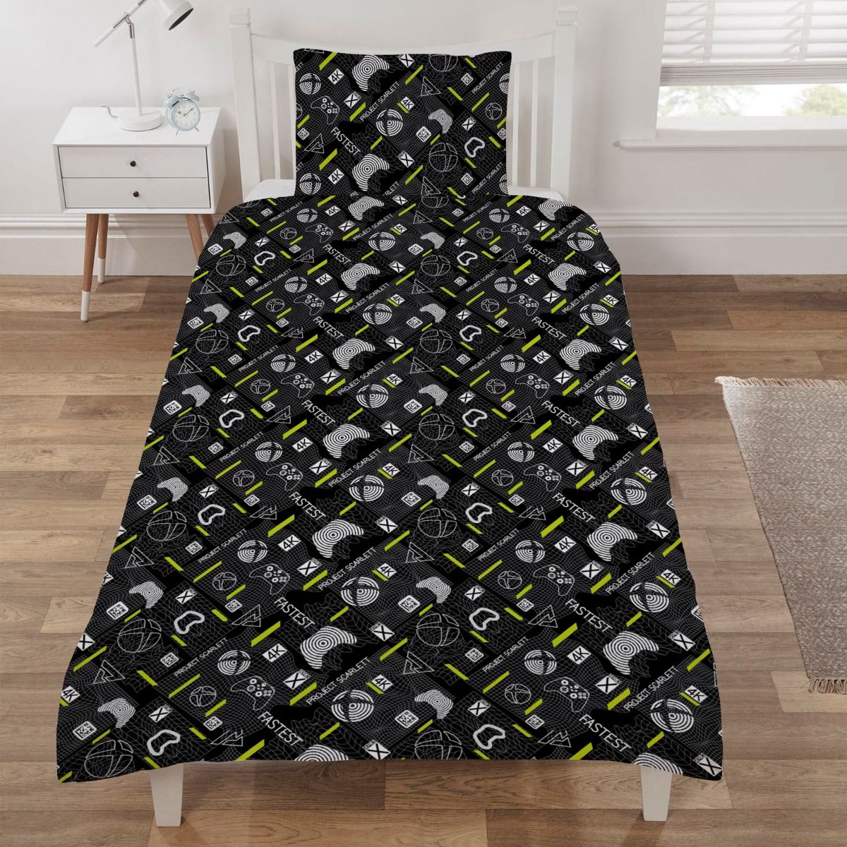 Reversible Turn Dreams Into Reality Single Duvet Set