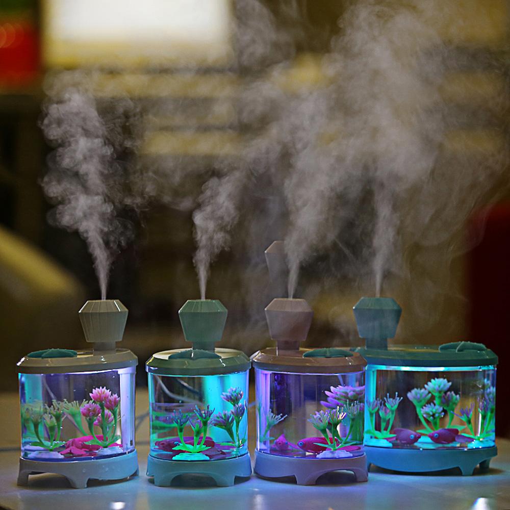 Fish Tank Aroma Diffuser With LED Lights