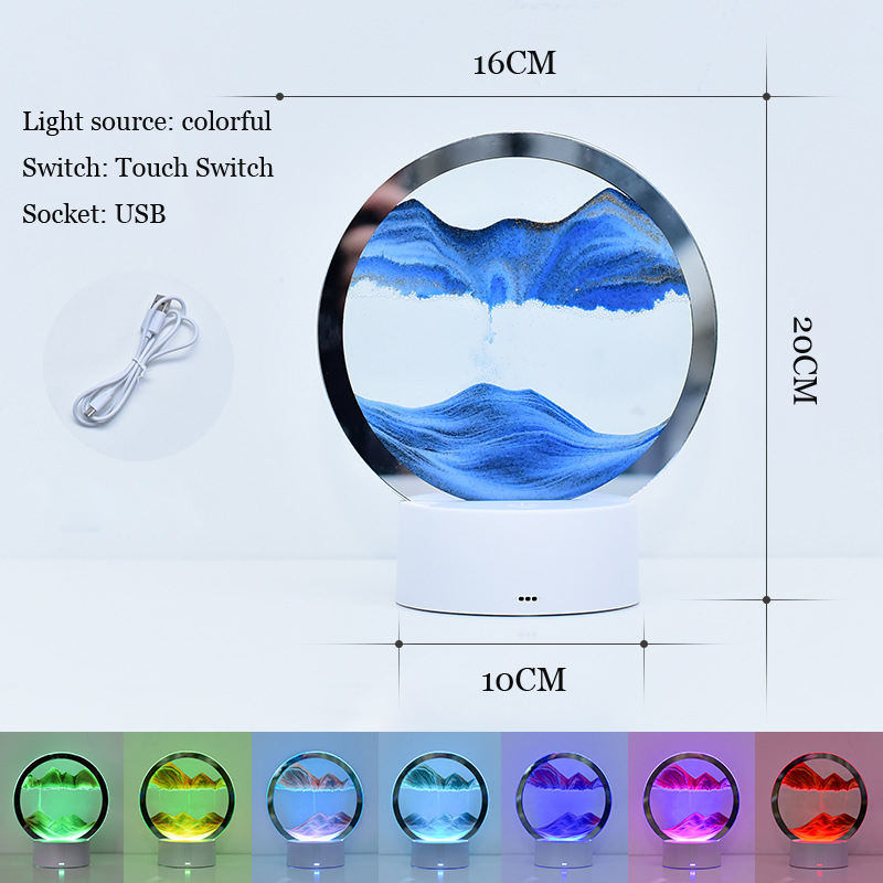 Quicksand Tabletop Hourglass 3D Night Light