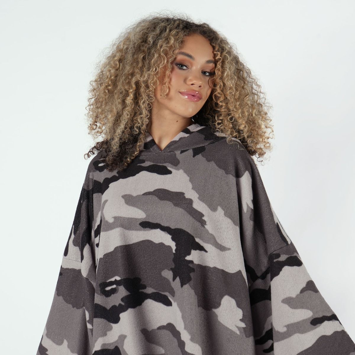 Printed Adults Poncho Oversized Changing Robe