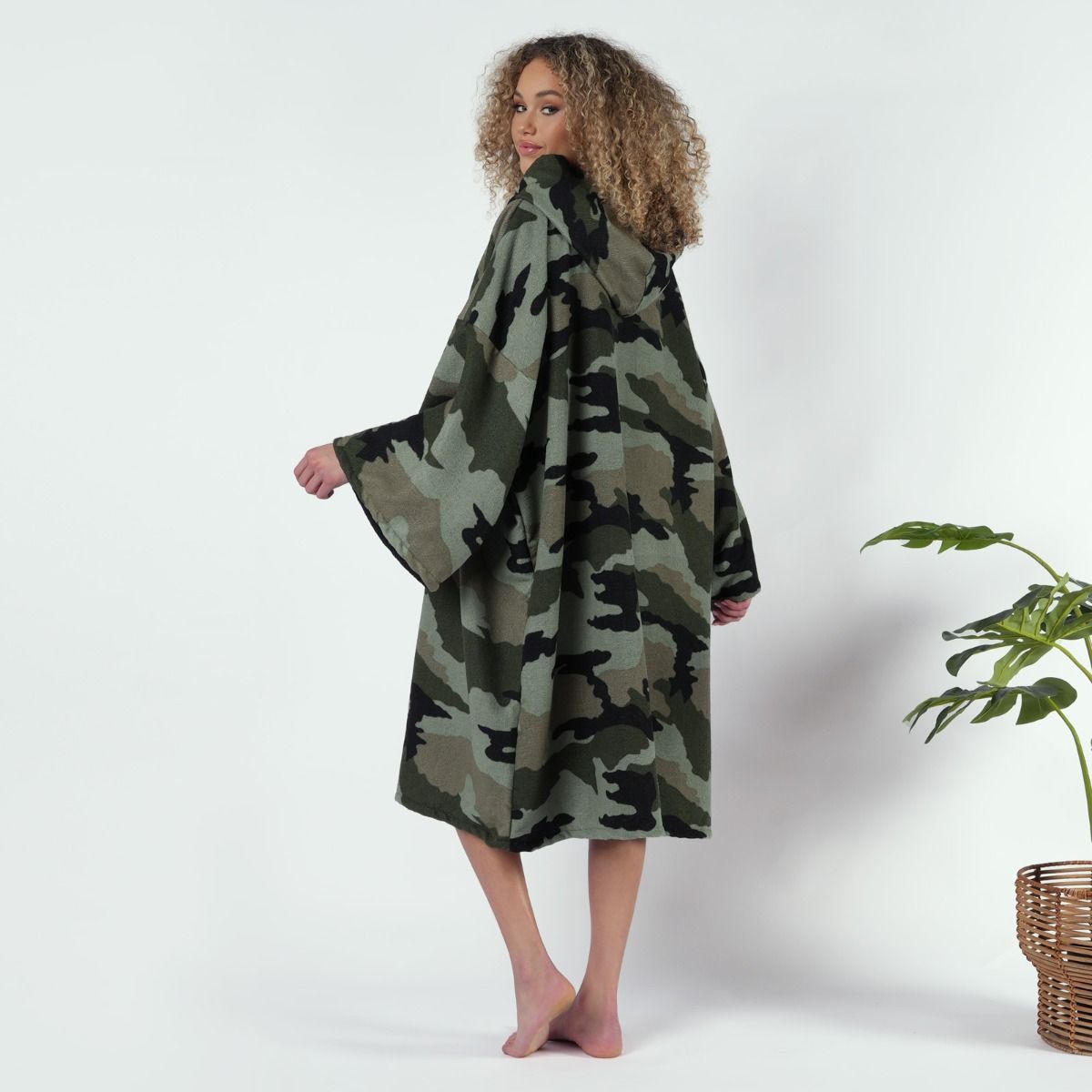 Printed Adults Poncho Oversized Changing Robe