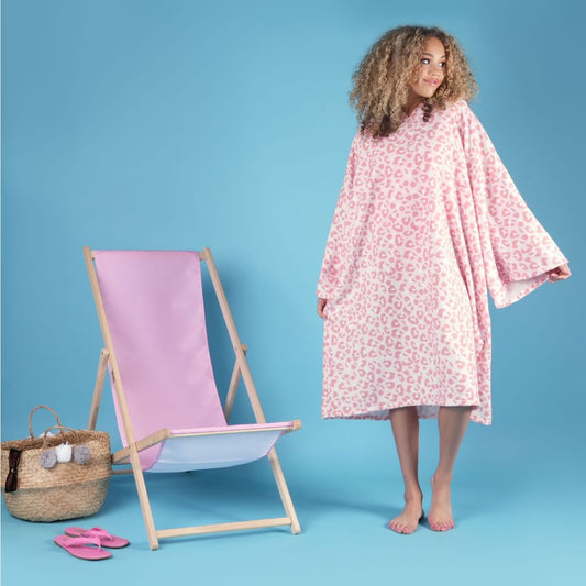 Printed Adults Poncho Oversized Changing Robe