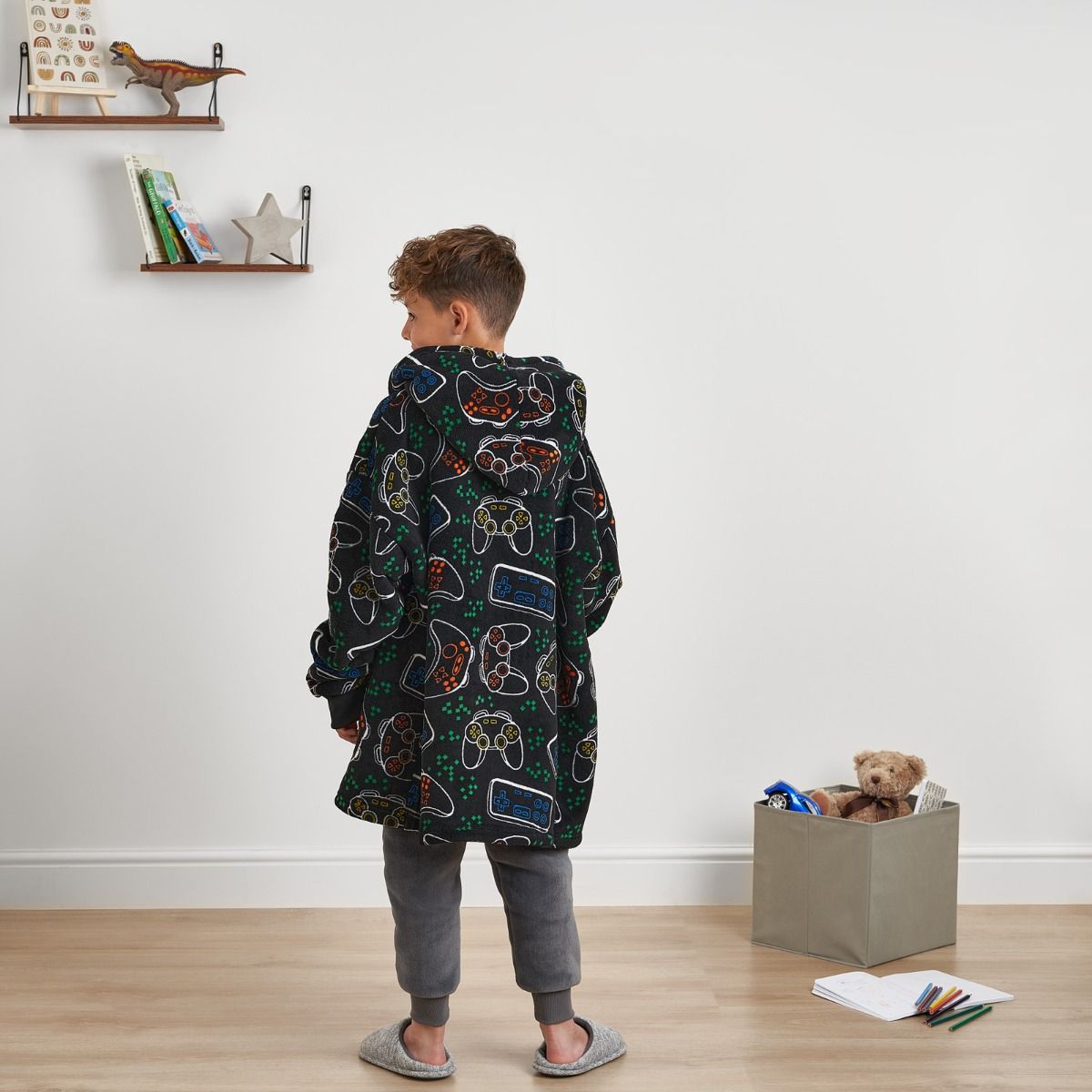 Kids Print Hooded Blanket