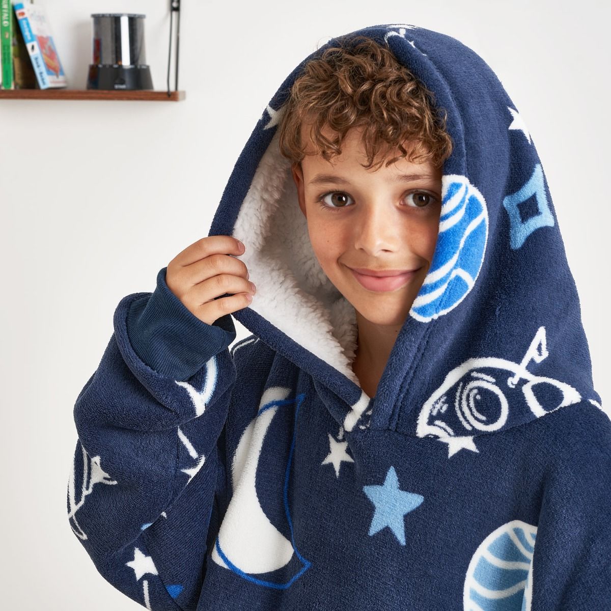 Kids Print Hooded Blanket