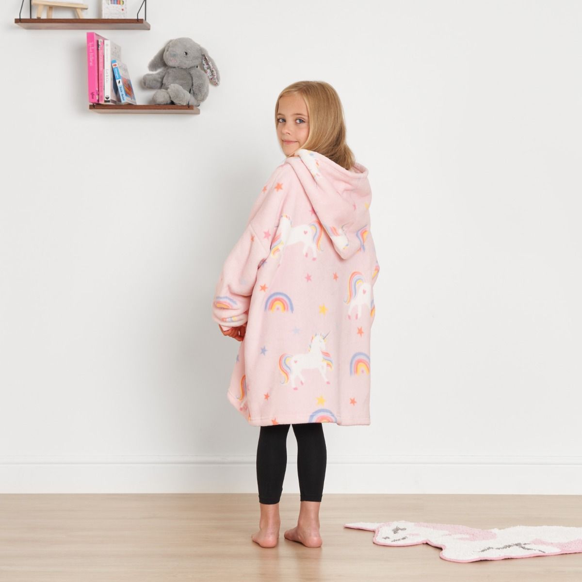 Kids Print Hooded Blanket