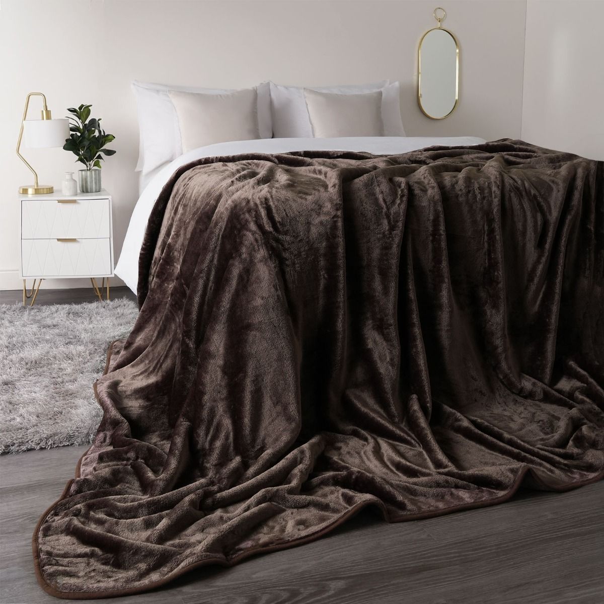 Faux Fur Mink Throw